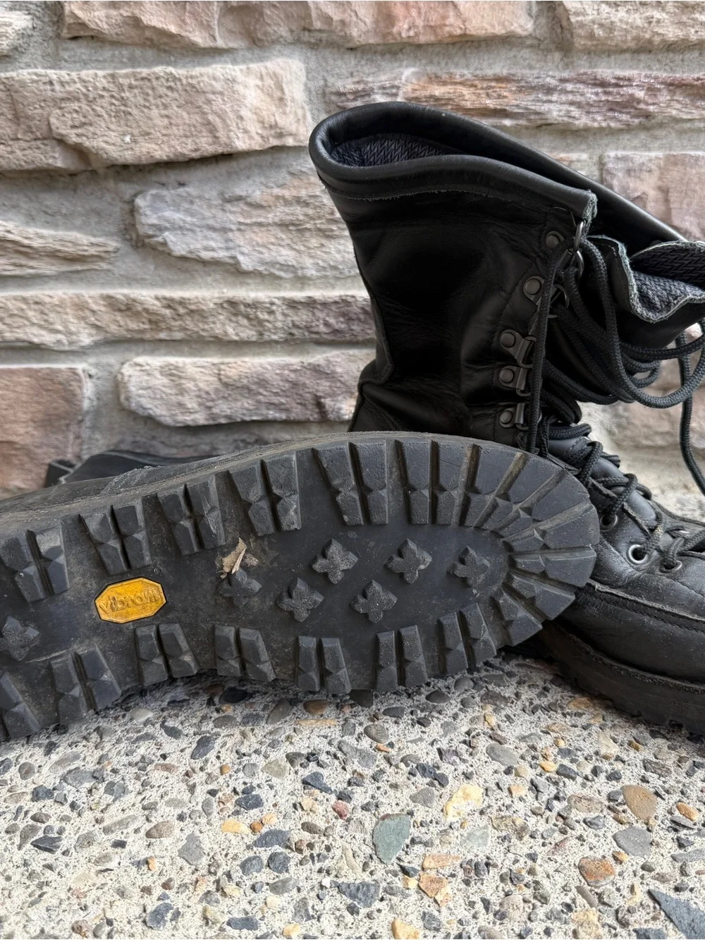 Danner Black Made in USA Leather Combat Boots 11 1/2
